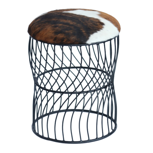 Leather Iron Stool