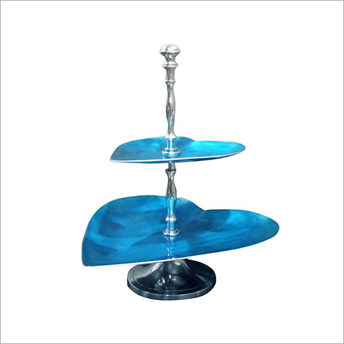 Heart Shape Aluminium Cake Stand