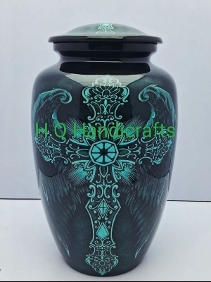 Classic most beautiful new Green Cross Designs Cremation Urn