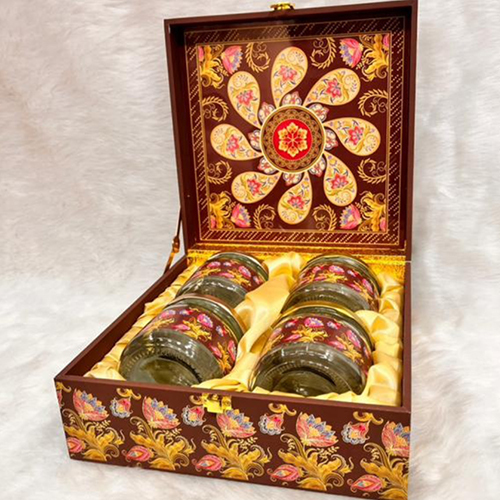 4 Jar Dry Fruit Box With MGI Printing