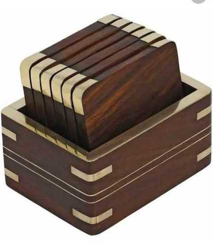 Plain Design Attractive Wooden Tea Coaster