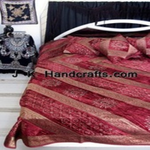 Handwork Brocade Velvet Bedspread