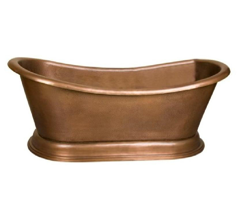 Copper Metal Double Slipper Bath Tubs