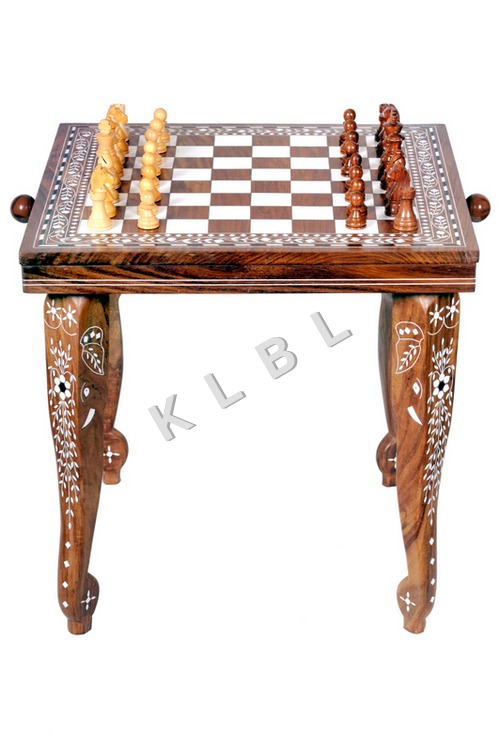 Wooden Chess With Table