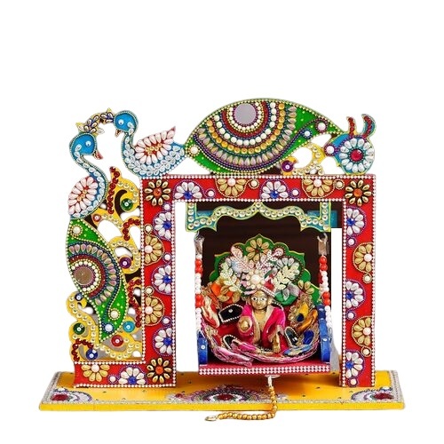 Wood Handicraft Bal Gopal Thakur Ji Swing