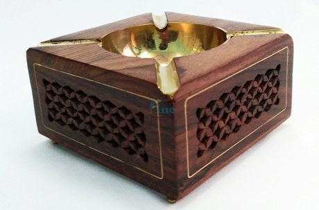 Wooden Carved Ashtray
