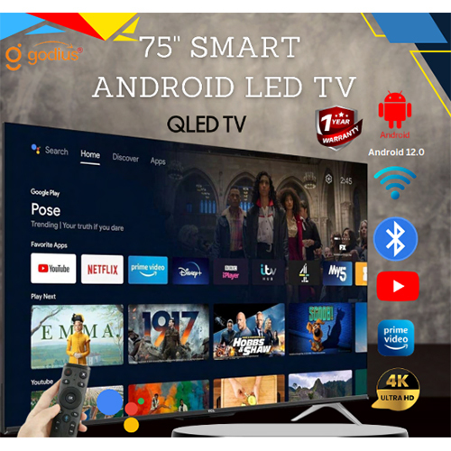 75 inch Smart Android LED TV