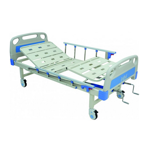 KW 475 -  FOWLER COT WITH ALUMINIUM RAILINGS ABS BOARDS And CASTORS