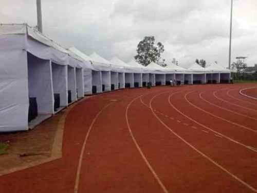 White Dome Tensile Canopy Tent