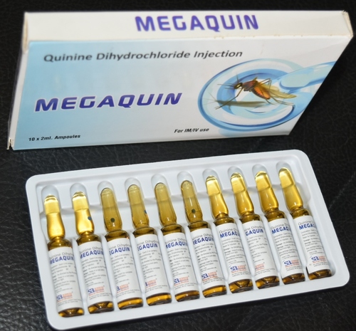 Quinine Dihydrochloride Injection - Pharmaceutical Grade, Effective Against Chloroquine-Resistant Ma