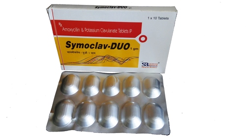 Symoclav-DUO - 875mg Amoxicillin & 125mg Clavulanate Potassium Tablets | Broad-Spectrum Antibiotic f
