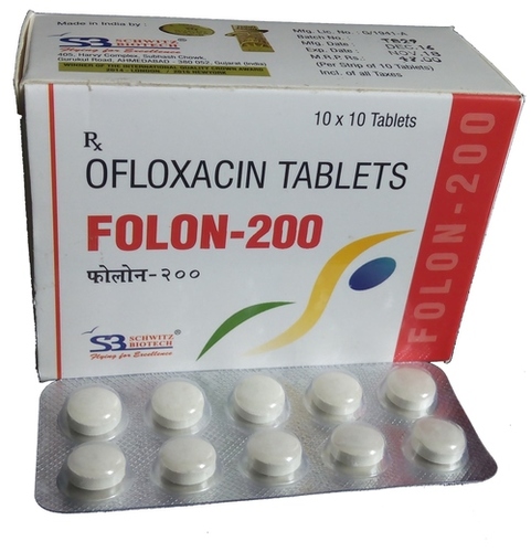Folon-200 Tablet (Ofloxacin Tablets Usp 200 Mg) Application: Analgesics And Pain Relief Medicines