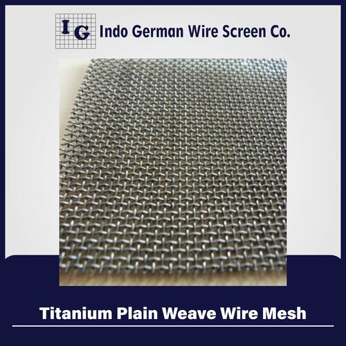 Titanium Plain Weave Wire Mesh - Color: Gray