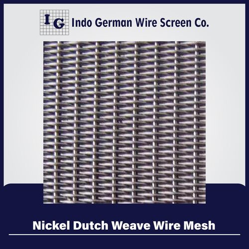 Nickel Dutch Weave Wire Mesh - Color: Gray