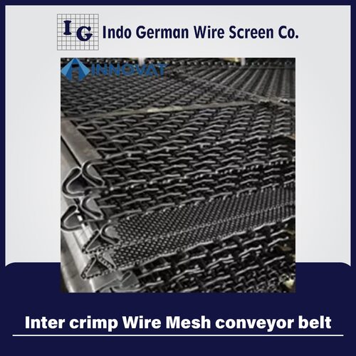 Inter Crimp Wire Mesh Conveyor Belt - Alloy and Metal Composition, Fine Wires with Extra Crimps, Hig