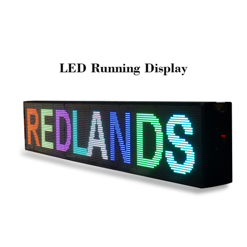 Redlands LED Moving Message Displays - 768mm x 128mm, Full Color Graphic Advertising | 5V Input Volt