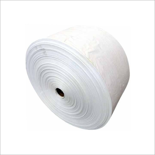 PP Woven Fabric Roll - Lightweight, Washable, Plain Texture, White Color | Ideal for Packaging Solut