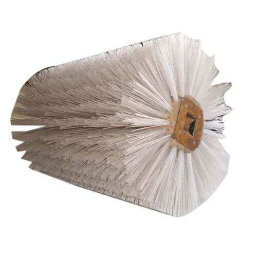 Brush Segment - Nylon Material, Length 100-500 mm, White Color | Medium Bristle Stiffness, Ideal for