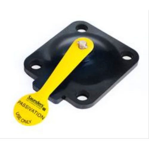 Saunders PV Life Science Diaphragm - Valve Structure | Industrial Application, Black & Yellow Diaphr