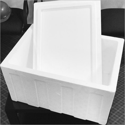 Thermocol Fish Box - Color: White