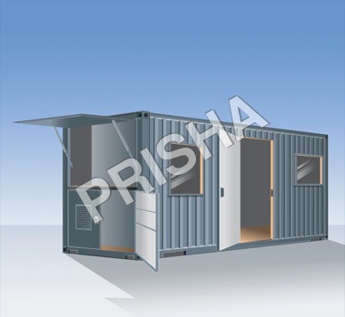 MS Portable Office Container - Durable Steel Construction | Lightweight Design, Weather-Resistant Fi