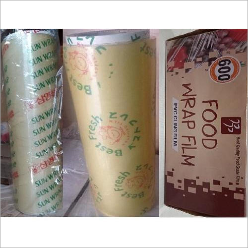 Cling Wrap Film - PVC, 300-450 mm Width, Transparent Color, 600 m Length Per Roll, 11 Mic Thickness 
