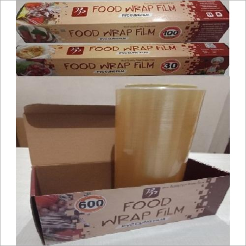Food Packaging Film - PVC, 300 mm Width x 300-600 m Length, Transparent, 11 Micron Thickness, Soft H