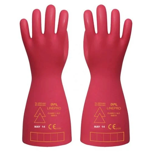 Red Dpl Line Pro Class 0 Electrical Safety Gloves