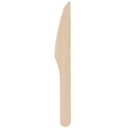 Brown Disposable Wooden Knife