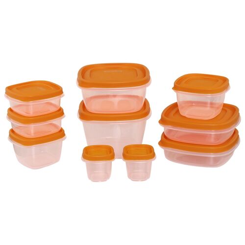 Countertop Container - Set of 10 | BPA Free Plastic, Freezer, Dishwasher & Microwave Safe, Unique De