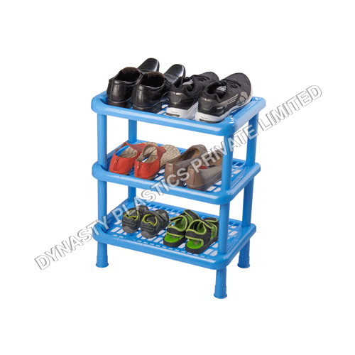 Blue Small 3 Tier Shoe Rack