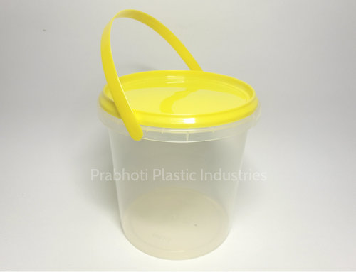 Thin Wall Plastic Containers With Handle - 500/750/1000ml, Transparent, Tamper Proof, Food Safe, Rou