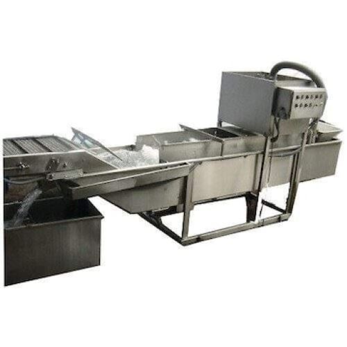Stainless Steel Continuous Fruit And Vegetable Washer - Eco-Friendly, Compact Structure, Low Energy 
