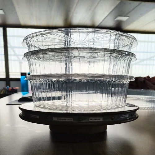 Plastis Round Tray - Color: Transparent