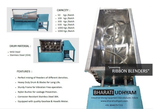 Semi-Automatic Bharati Udhyam Ribbon Blender
