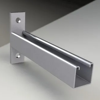 Silver Slotted Channel With Cantilever Arms
