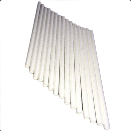 White Plain Paper Drinking Straw