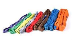 Round Webbing Sling - Polyester Material, 125mm Width, Length 1m-12m , High Tensile Strength, Indust