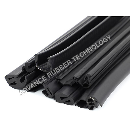 Extruded Rubber Extruded Profile - Color: Black
