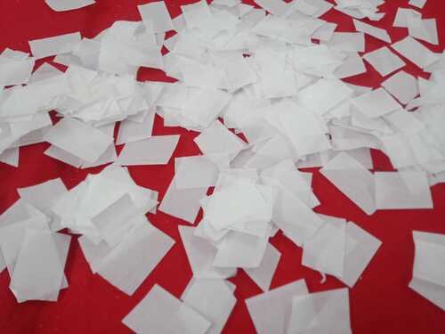 Plain White Confetti Blaster Paper - 40gsm, 15-20mm Size | Greaseproof, Waterproof Craft Paper, Idea