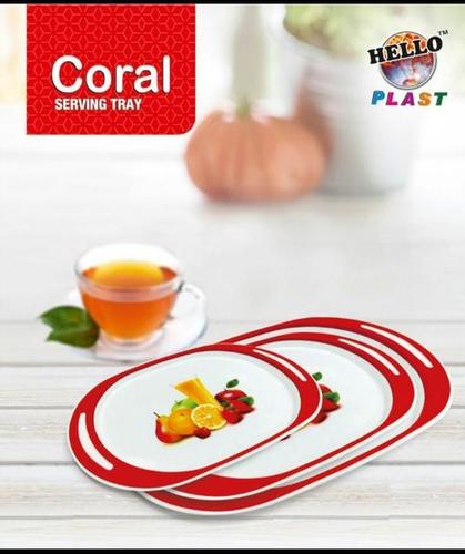 Serving Tray - Stainless Steel , Lustrous Finish and Smooth Edges with High Tensile Strength and Rus