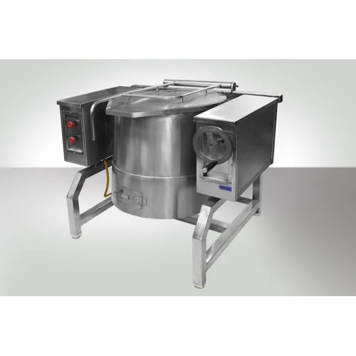 Tilting Frying Pan - Stainless Steel, Adjustable Sizes Available - Electric and Gas Compatible, Silv