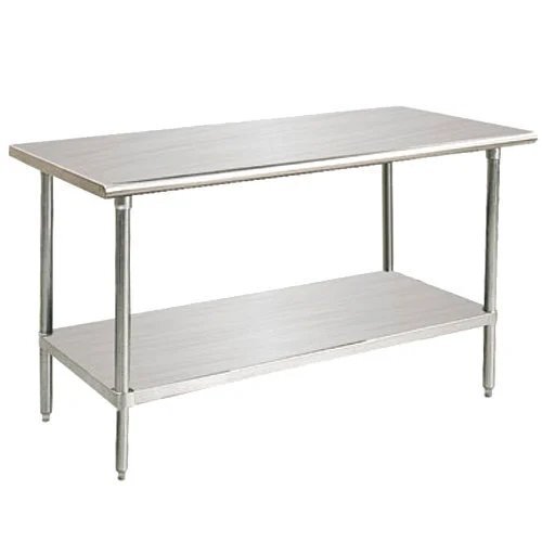 Stainless Steel Working Table - Stainless Steel, Various Sizes Available, Silver | Manual Operation,