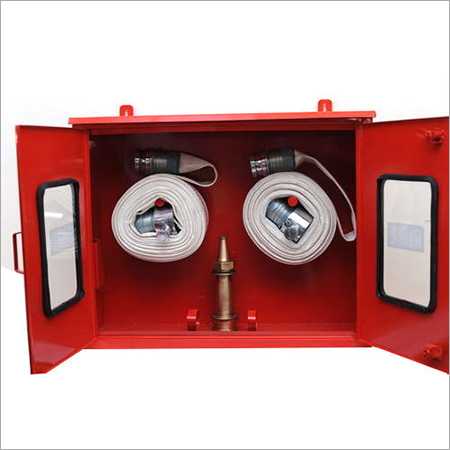 Hose Box - Double Door 15/30 Capacity, Mild Steel, Rust Proof, Red Finish