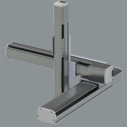 White Mild Steel Cartesian Robot