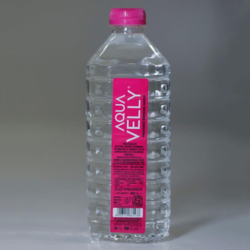500 Ml Aquavelly Square Water Bottle - Color: Pink