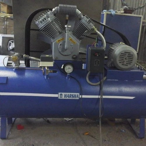 Reciprocating Air Compressor - 20 HP, 100 Litres Tank, 8 Bar Pressure | Electric Motor, 10 CFM Air F