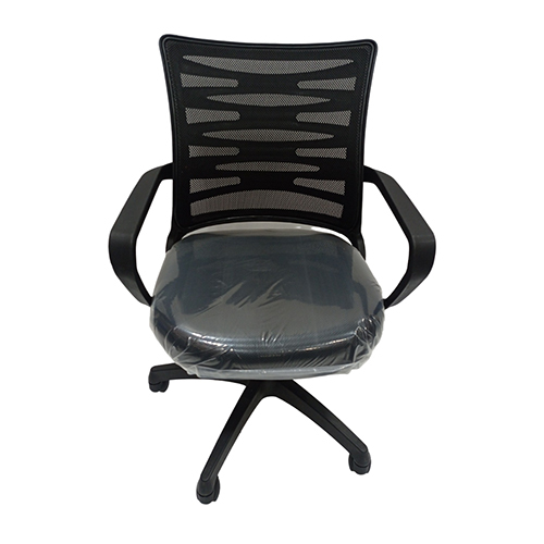 Zigzag Mesh Chair - High-Quality Steel and Plastic (PP), Easy to Clean, Lightweight, Polished Finish