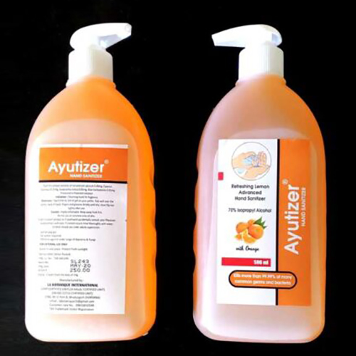 Ayutizer-Hand Sanitizer- Orange - Physical Form: Liquid