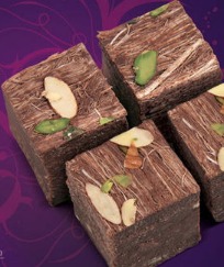 Chocolate Soan Papdi - Natural Ingredients with Pistachio, Almond, and Cardamom | Low Glycemic Index